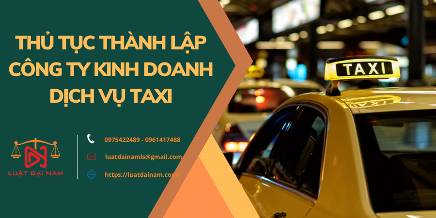 Thành lập công ty kinh doanh dịch vụ taxi