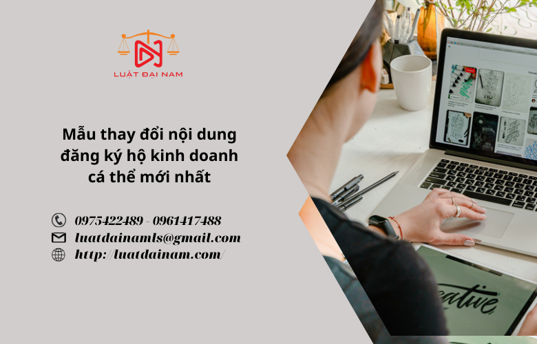 Mẫu thay đổi nội dung đăng ký hộ kinh doanh cá thể mới nhất