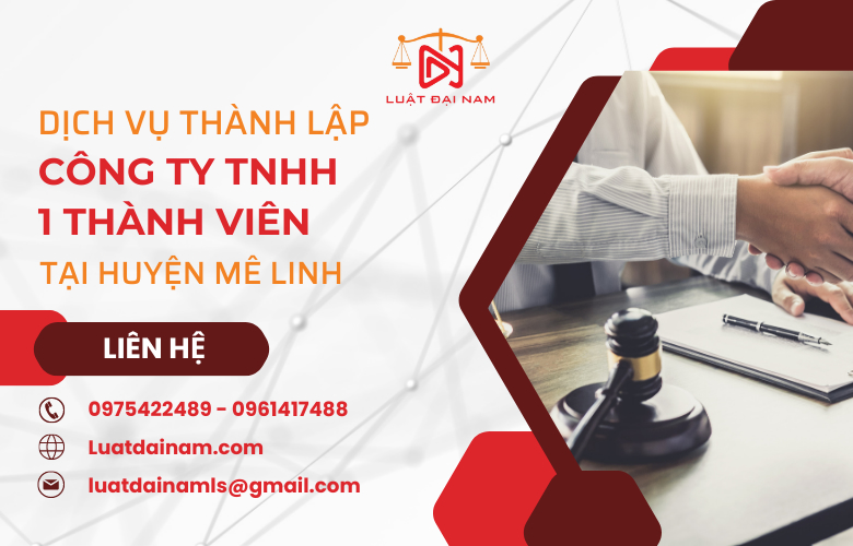 Dịch vụ thành lập công ty TNHH 1 thành viên tại huyện Mê Linh