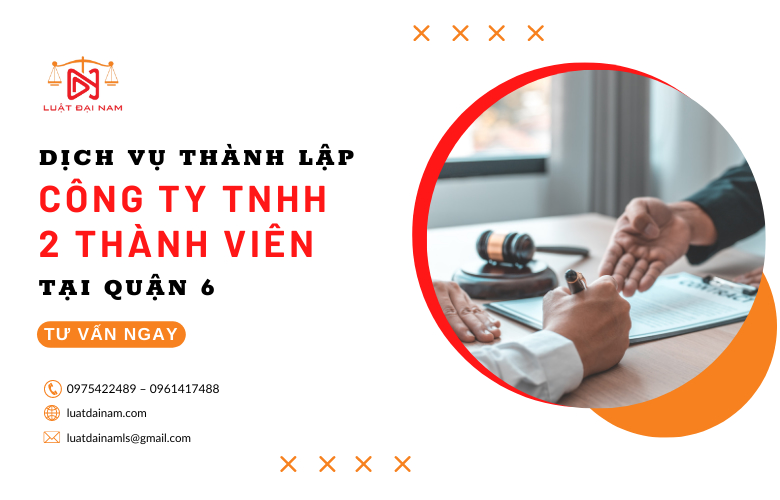 Dịch vụ thành lập công ty TNHH 2 thành viên tại Quận 6