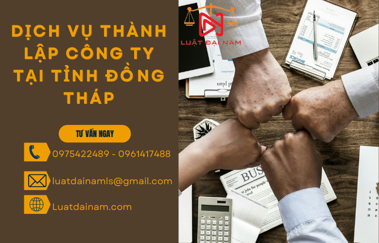 Dịch vụ thành lập công ty tại Tỉnh Đồng Tháp