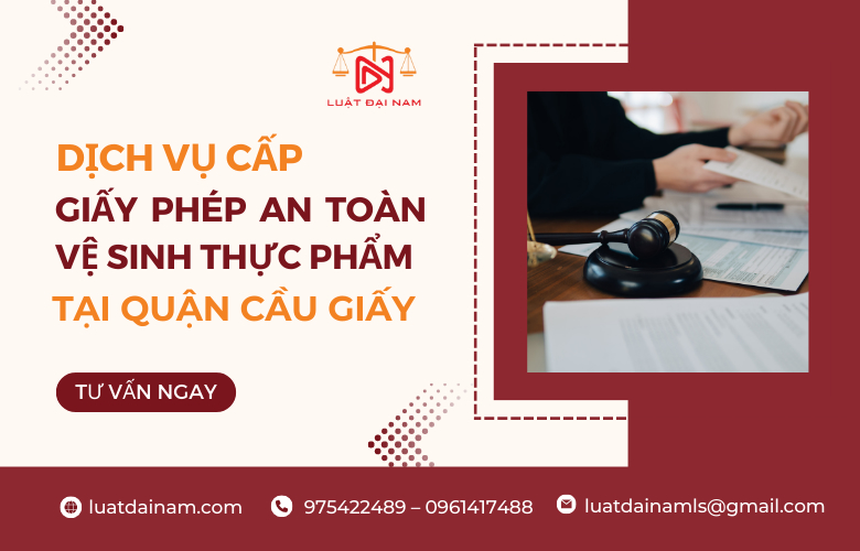 Dịch vụ cấp giấy phép an toàn vệ sinh thực phẩm tại Cầu Giấy