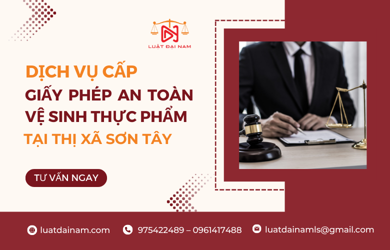 Dịch vụ cấp giấy phép an toàn vệ sinh thực phẩm Thị xã Sơn Tây