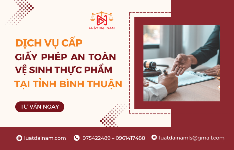 Dịch vụ cấp giấy phép an toàn vệ sinh thực phẩm tại Bình Thuận