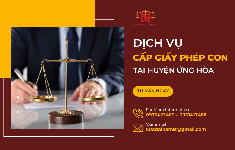 Dịch vụ cấp giấy phép con tại Huyện Ứng Hòa