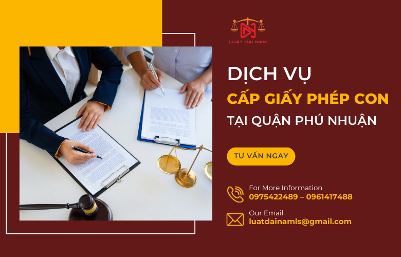 Dịch vụ cấp giấy phép con tại Quận Phú Nhuận