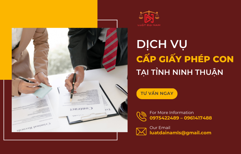 Dịch vụ cấp giấy phép con tại Tỉnh Ninh Thuận