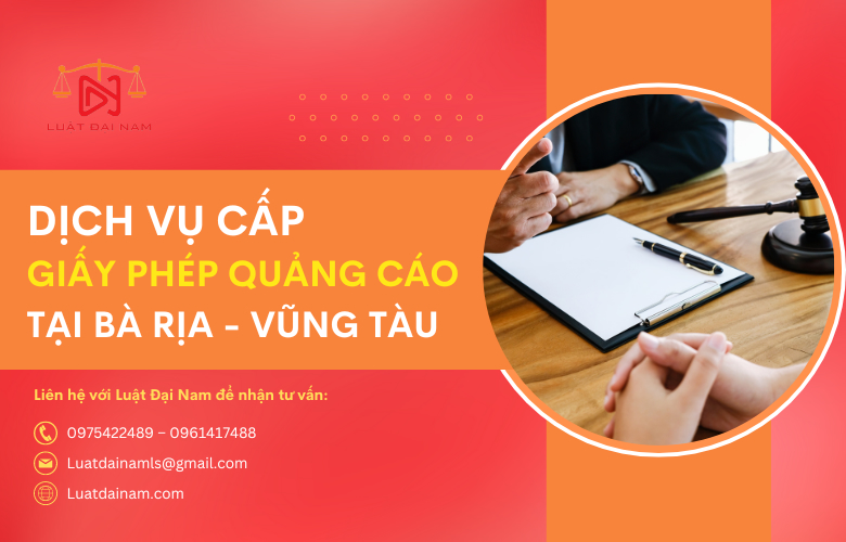 Dịch vụ cấp giấy phép quảng cáo tại Tỉnh Bà Rịa - Vũng Tàu