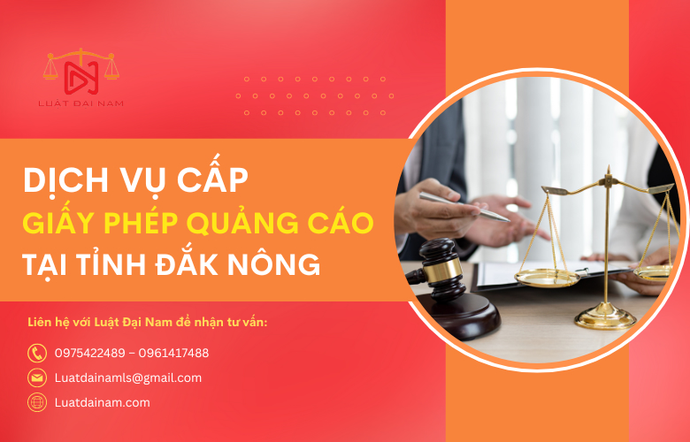 Dịch vụ cấp giấy phép quảng cáo tại Tỉnh Đắk Nông