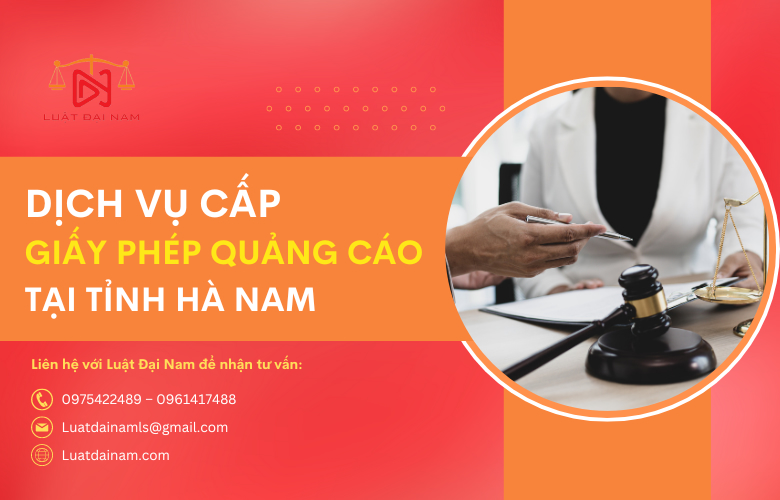 Dịch vụ cấp giấy phép quảng cáo tại Tỉnh Hà Nam