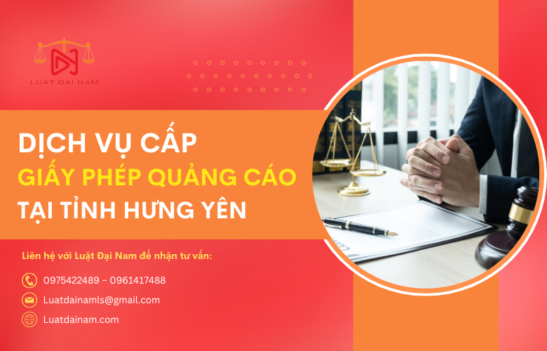 Dịch vụ cấp giấy phép quảng cáo tại Tỉnh Hưng Yên