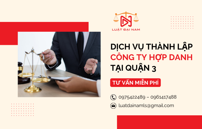 Dịch vụ thành lập công ty hợp danh tại quận 3