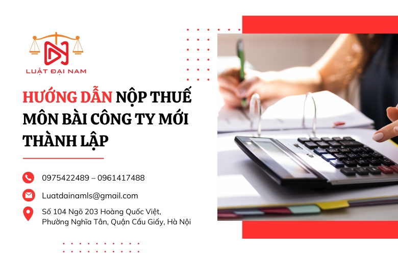 Hướng dẫn nộp thuế môn bài công ty mới thành lập