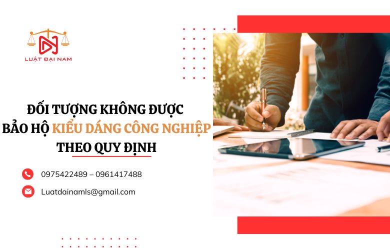 Đối tượng không được bảo hộ kiểu dáng công nghiệp theo quy định