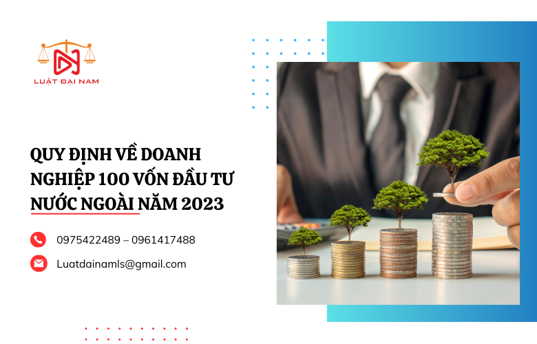 Quy định về doanh nghiệp 100 vốn đầu tư nước ngoài năm 2023