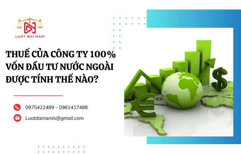 Thuế của công ty 100% vốn đầu tư nước ngoài được tính thế nào?