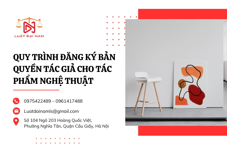 Quy trình đăng ký bản quyền tác giả cho tác phẩm nghệ thuật