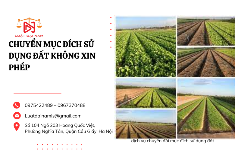 Chuyển mục đích sử dụng đất không xin phép