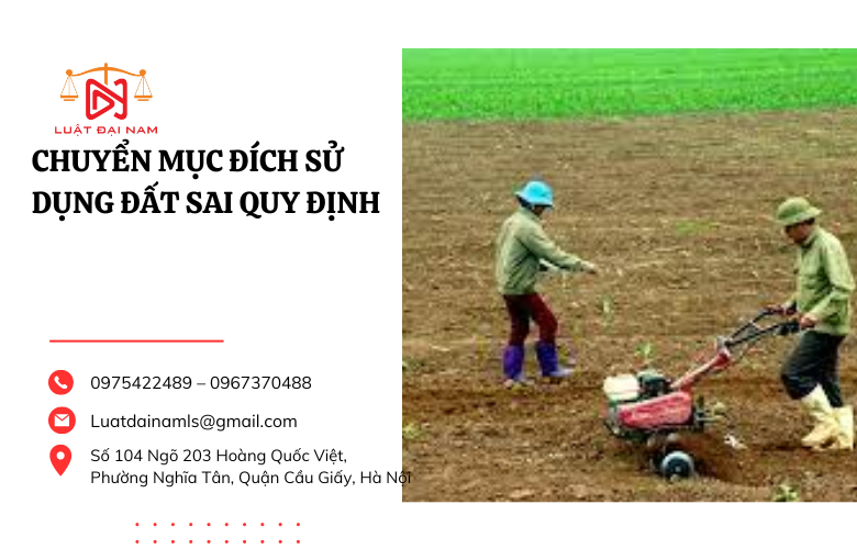 Chuyển mục đích sử dụng đất sai quy định