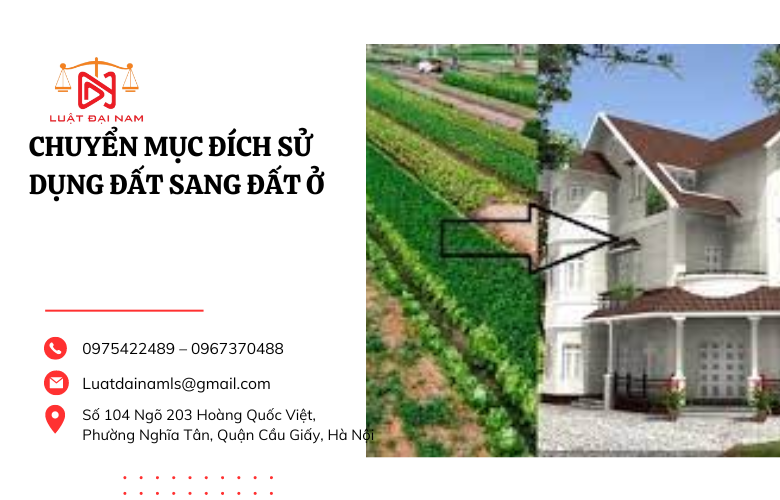 Chuyển mục đích sử dụng đất sang đất ở