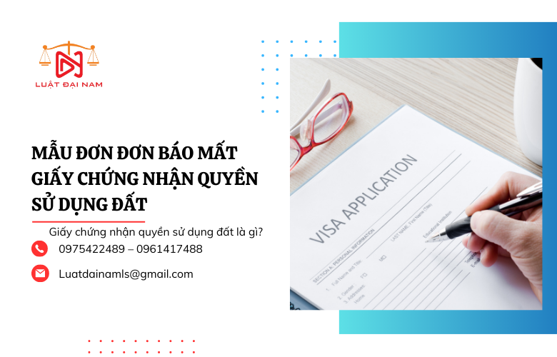 Mẫu đơn đơn báo mất giấy chứng nhận quyền sử dụng đất