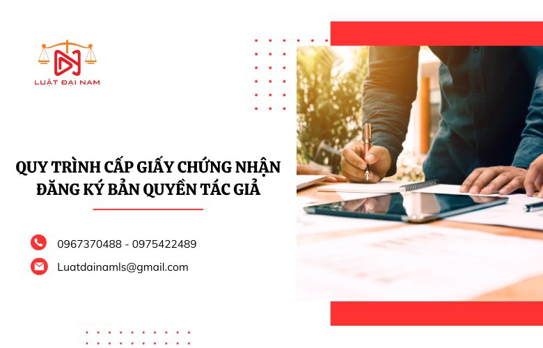 Quy trình cấp giấy chứng nhận đăng ký bản quyền tác giả