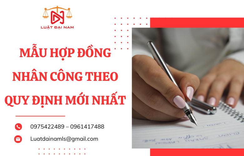 Mẫu hợp đồng nhân công theo quy định mới nhất