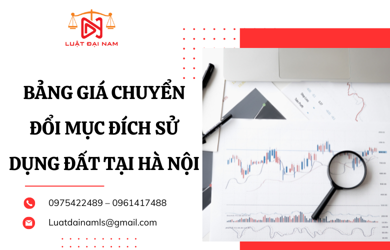 Bảng giá chuyển đổi mục đích sử dụng đất tại Hà Nội