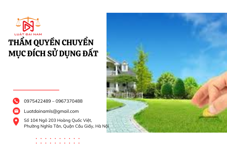 Thẩm quyền chuyển mục đích sử dụng đất