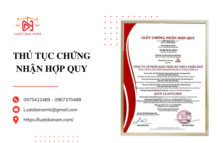 Thủ tục chứng nhận hợp quy