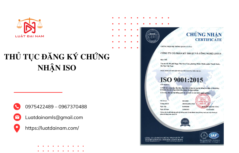 Thủ tục đăng ký chứng nhận ISO