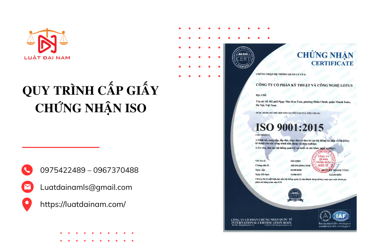 Quy trình cấp giấy chứng nhận ISO