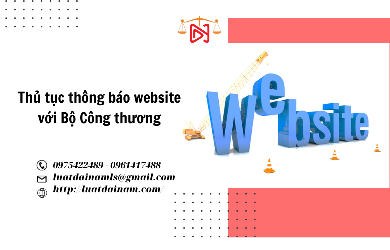 Thủ tục thông báo website với Bộ Công thương