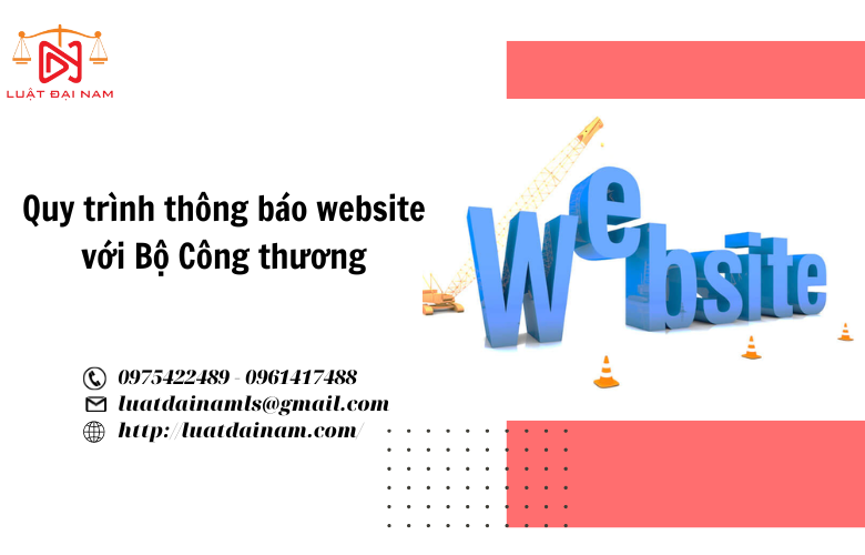 Quy trình thông báo website với Bộ Công thương