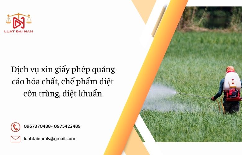 Dịch vụ xin giấy phép quảng cáo hóa chất, chế phẩm diệt côn trùng, diệt khuẩn