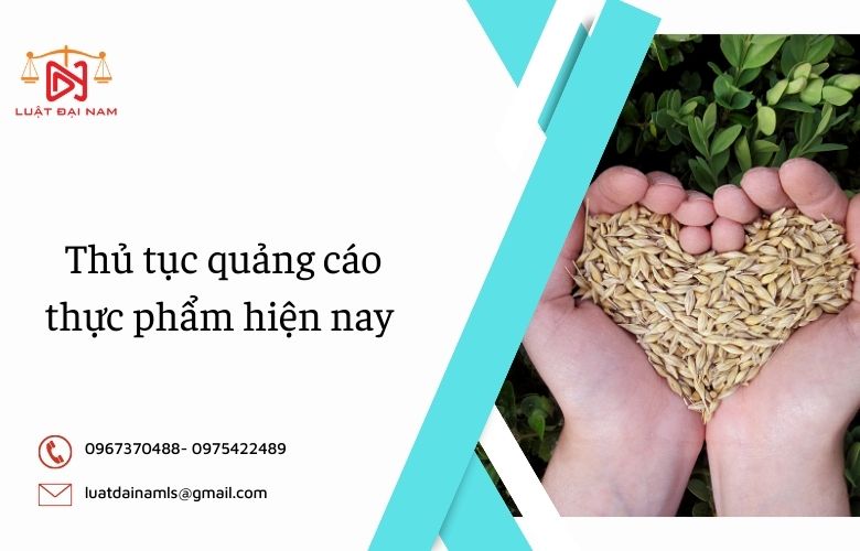 Thủ tục quảng cáo thực phẩm hiện nay 