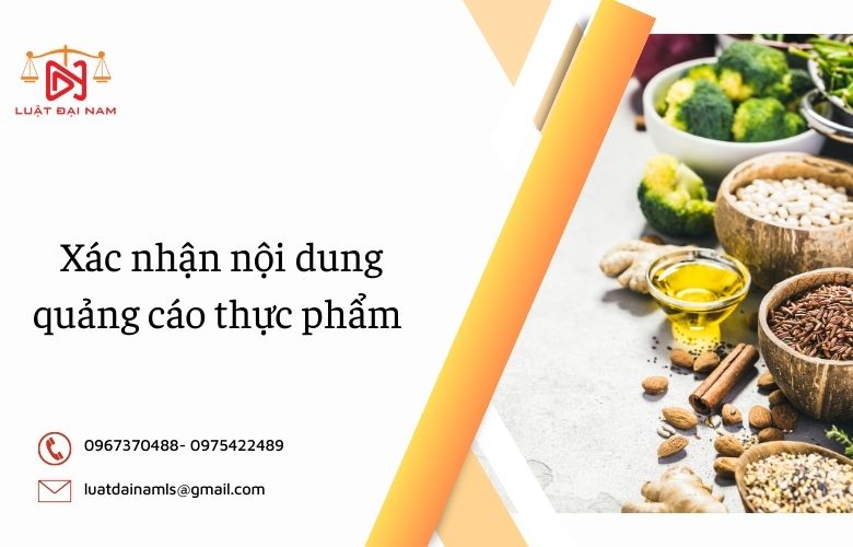 Xác nhận nội dung quảng cáo thực phẩm 