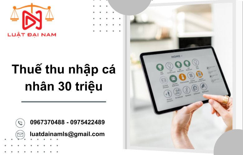 Thuế thu nhập cá nhân 30 triệu