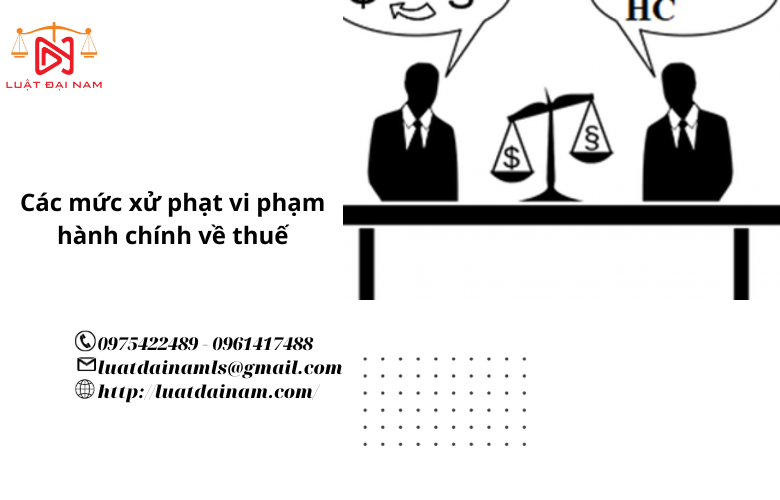 Các mức xử phạt vi phạm hành chính về thuế