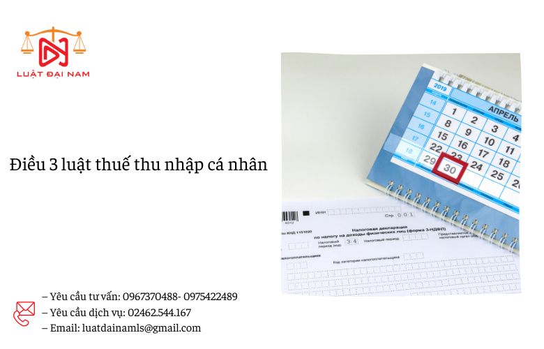 Điều 3 luật thuế thu nhập cá nhân