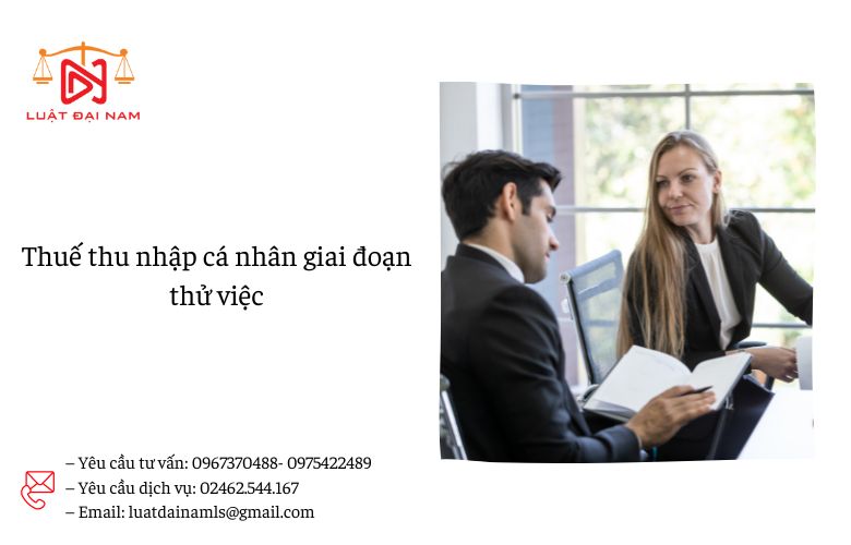 Thuế thu nhập cá nhân giai đoạn thử việc