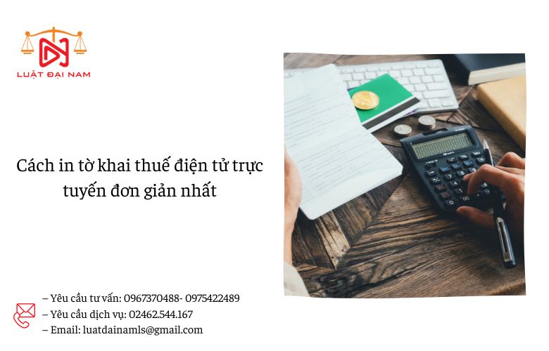 Cách in tờ khai thuế điện tử trực tuyến đơn giản nhất