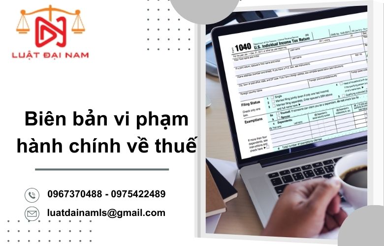 Biên bản vi phạm hành chính về thuế