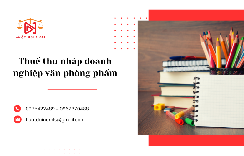 thuế thu nhập doanh nghiệp văn phòng phẩm