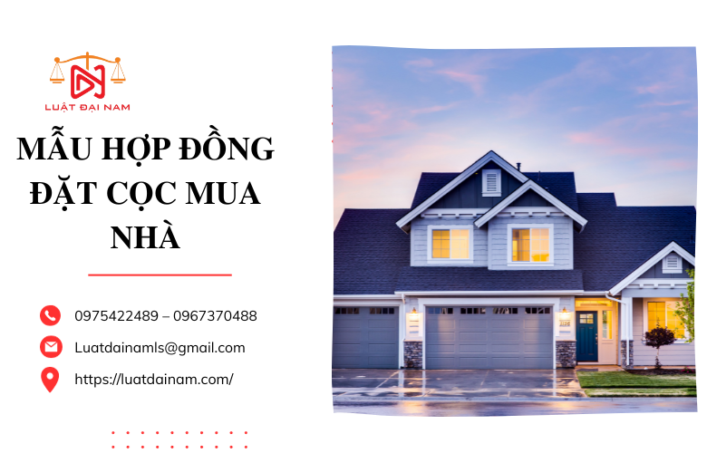 Mẫu hợp đồng đặt cọc mua nhà