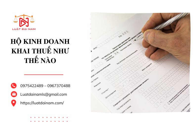 Hộ kinh doanh khai thuế như thế nào