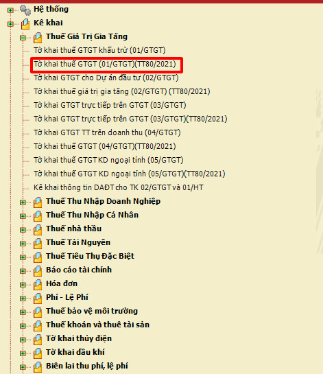 Cách kê khai thuế GTGT - 2