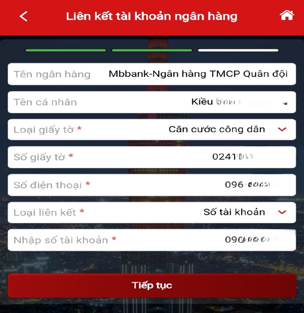 Liên kết tài khoản ngân hàng - 3