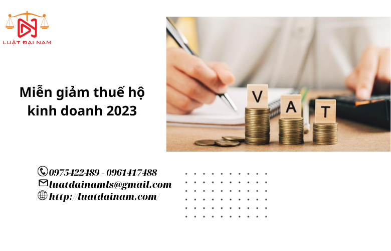 Miễn giảm thuế hộ kinh doanh 2023