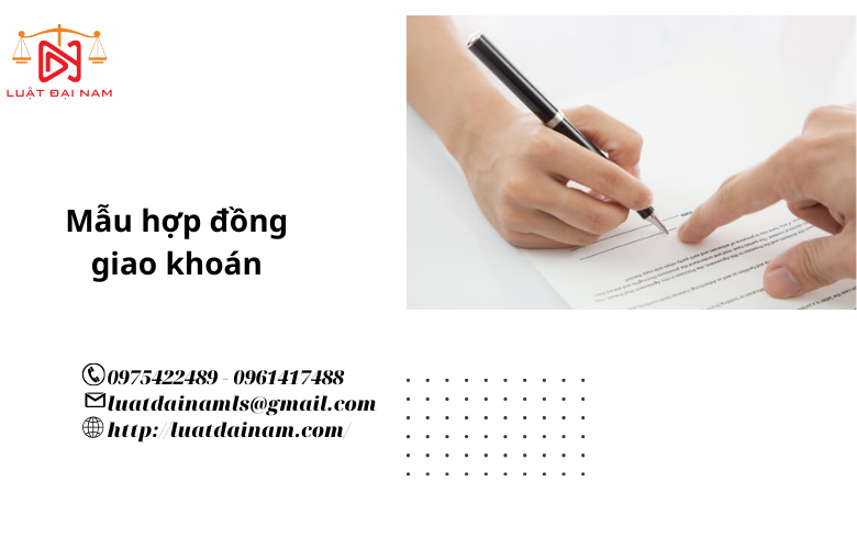 Mẫu hợp đồng giao khoán